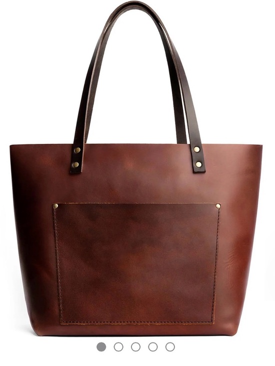 Portland Leather Handbags - Portland Leather Goods- “Almost Perfect” Large Leather Tote Bag in Cognac